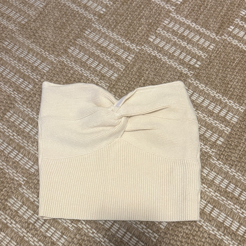 Elegant Cream Knotted top